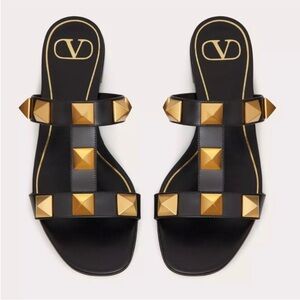 SOLD! Valentino Garavani Roman Stud slide sandalSize 37